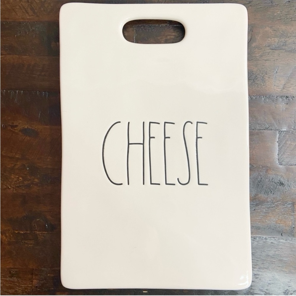RAE DUNN NEW Cheese Serving Board/Tray Ceramic Charcuterie Appetizer Platter